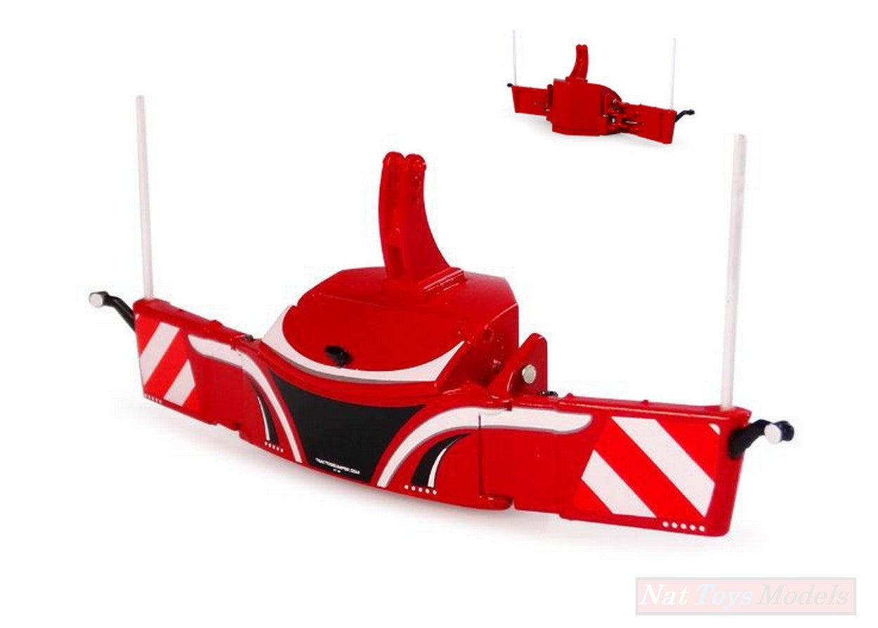 SCALE MODEL COMPATIBLE WITH SAFETYWEIGHT RED COLOR 1:32 UNIVERSAL HOBBIES UH6250 BUMPER BLADE