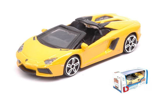 SCALE MODEL COMPATIBLE WITH LAMBORGHINI AVENTADOR LP700-4 2013 ROADSTER YELLOW 1:43 BURAGO BU30249Y