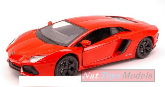 SCALE MODEL COMPATIBLE WITH LAMBORGHINI AVENTADOR LP700-4 RED 1:24 NEW RAY NY71256R