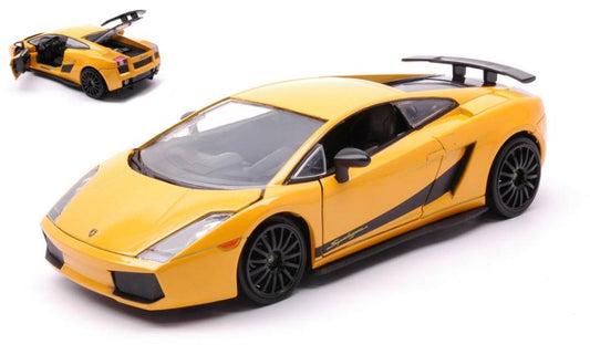 MODELLINO IN SCALA COMPATIBILE CON LAMBORGHINI GALLARDO SUPERLEGGERA YELLOW 1:24 JADA TOYS JADA03067