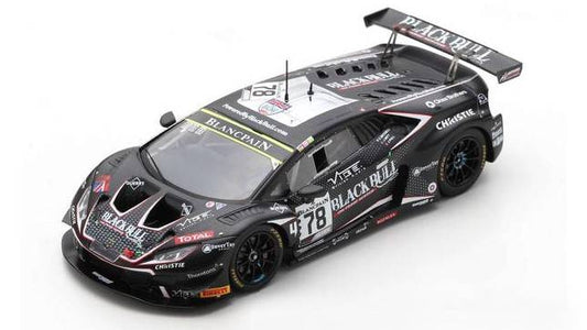 MODELLINO IN SCALA COMPATIBILE CON LAMBORGHINI HURACAN GT3 EVO N.78 24 H SPA 2019 PULL-WITT-MITCHELL 1:43 SPARK MODEL SB320