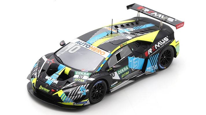 MODELLINO IN SCALA COMPATIBILE CON LAMBORGHINI HURACAN GT3 N.10 DTM 2021 ESTEBAN MUTH 1:43 SPARK MODEL SG793