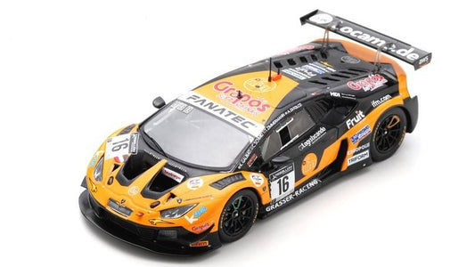 MODELLINO IN SCALA COMPATIBILE CON LAMBORGHINI HURACAN GT3 N.16 24 H SPA 2021 DI FOLCO-ZIMMERMANN-GALBIATI- SPARK MODEL SB463