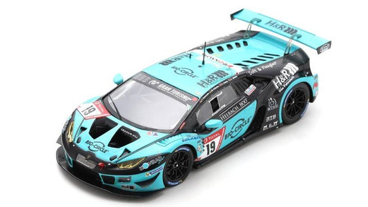 MODELLINO IN SCALA COMPATIBILE CON LAMBORGHINI HURACAN GT3 N.19 24 H NURBURGRING 2021 DI MARTINO-FONTANA-JE SPARK MODEL SG762