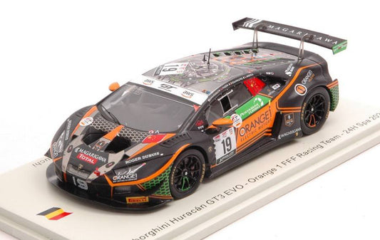 MODELLINO IN SCALA COMPATIBILE CON LAMBORGHINI HURACAN GT3 N.19 SPA 2020 MOCCIA-KEEN-GIAMMARIA-HAMAG. 1:43 SPARK MODEL SB413