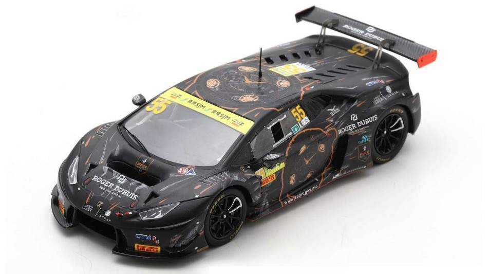 MODELLINO IN SCALA COMPATIBILE CON LAMBORGHINI HURACAN GT3 N.55 FIA GT WORLD CUP MACAU 2016 A.COUTO 1:43 SPARK MODEL SA231