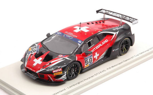 MODELLINO IN SCALA COMPATIBILE CON LAMBORGHINI HURACAN GT3 N.58 VALLELUNGA 2019 C.LENZ-P.NIEDERHAUSER 1:43 SPARK MODEL S9609