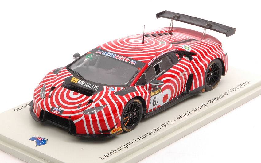 MODELLINO IN SCALA COMPATIBILE CON LAMBORGHINI HURACAN GT3 N.6 12 H BATHURST 2019 DEITZ-WESTWOOD-D'ALB.1:43 SPARK MODEL AS056