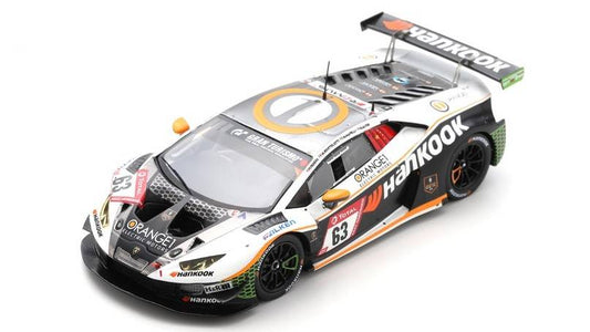 MODELLINO IN SCALA COMPATIBILE CON LAMBORGHINI HURACAN GT3 N.63 24 H NURBURGRING 2021 MAPELLI-PERERA-BORTOL SPARK MODEL SG788