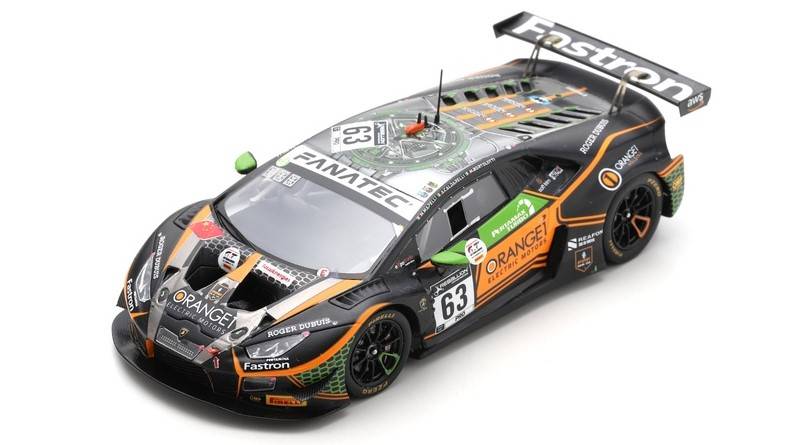 SCALE MODEL COMPATIBLE WITH LAMBORGHINI HURACAN GT3 N.63 24 H SPA 2021 MAPELLI-CALDARELLI-BORTOL 1:43 SPARK MODEL SB436