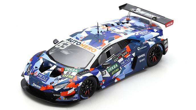 MODELLINO IN SCALA COMPATIBILE CON LAMBORGHINI HURACAN GT3 N.63 DTM 2021 MIRKO BORTOLOTTI 1:43 SPARK MODEL SG805