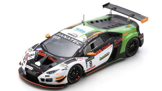 MODELLINO IN SCALA COMPATIBILE CON LAMBORGHINI HURACAN GT3 N.8 24 H SPA 2022 GOMAR-DEL SARTE-CABIROU-PARISY SPARK MODEL SB537