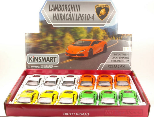 SCALE MODEL COMPATIBLE WITH LAMBORGHINI HURACAN LP620-2 SUPER TROFEO 1:36 KINSMART KT5389