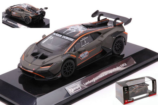 MODELLINO IN SCALA COMPATIBILE CON LAMBORGHINI HURACAN SUPER TROFEO EVO2 N.63 1:43 BURAGO BU38305