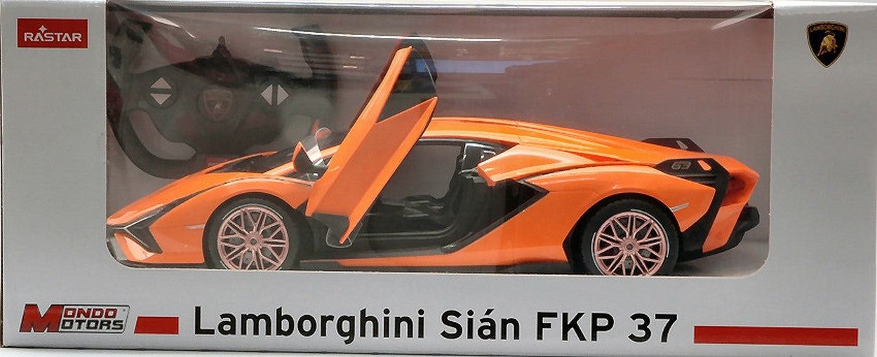 MODELE REDUIT COMPATIBLE AVEC RADIOCOMMANDE LAMBORGHINI SIAN ORANGE 1:14 MONDO MOTORS MM63661OR