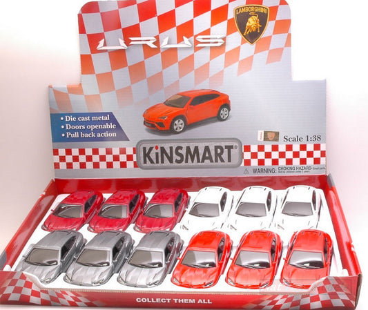 SCALE MODEL COMPATIBLE WITH LAMBORGHINI URUS 2014 12 cm 1:38 KINSMART KT5368D