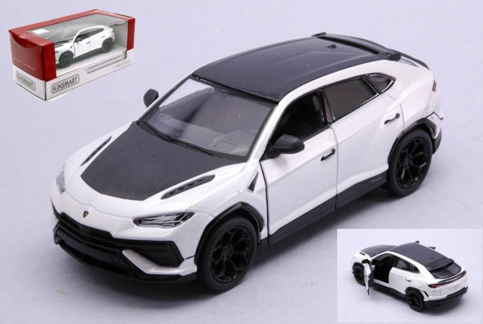 SCALE MODEL COMPATIBLE WITH LAMBORGHINI URUS WHITE BOX 1:32 KINSMART KT5447WW