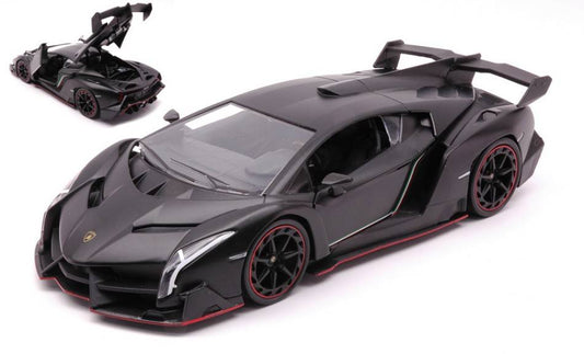 MODELLINO IN SCALA COMPATIBILE CON LAMBORGHINI VENENO 2020 BLACK 1:24 JADA TOYS JADA33615