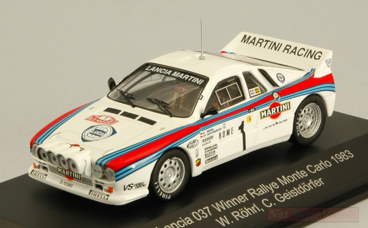 SCALE MODEL COMPATIBLE WITH LANCIA 037 N.1 WINNER RALLY MONTE CARLO 1983 W.ROHRL-C.GEISTDORFER 1:43 CMR CLASSIC MODEL REPLICARS