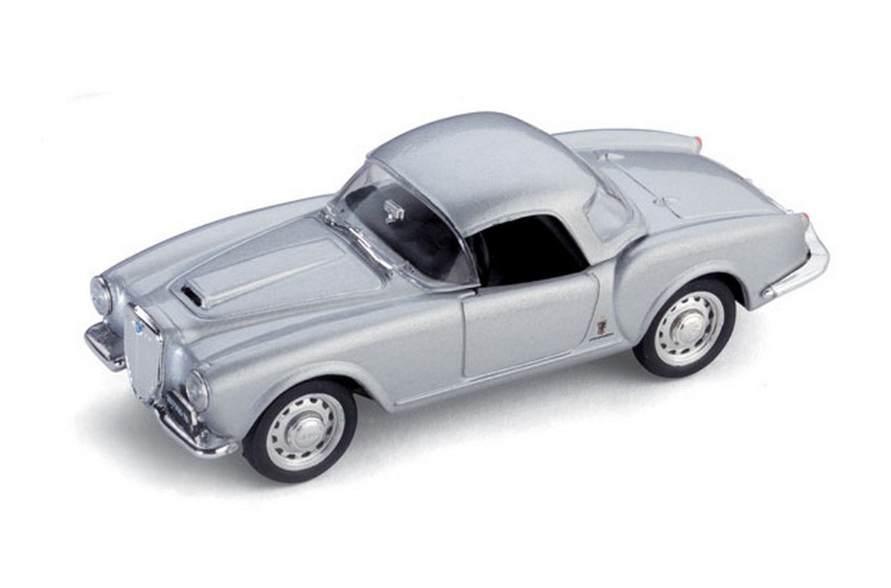 MODELLINO IN SCALA COMPATIBILE CON LANCIA AURELIA B 24 SPIDER HARD TOP 1955 ARGENTO 1:43 BRUMM BM0315-02