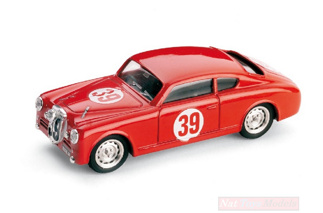 MODELE REDUIT COMPATIBLE AVEC LANCIA AURELIA B20 N.39 6ème LE MANS 1952 L.VALENZANO-"IPPOCAMPO" 1:43 BRUMM BM0162