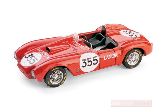 MODELLINO IN SCALA COMPATIBILE CON LANCIA D 24 N.355 WINNER TARGA FLORIO 1954 P.TARUFFI 1:43 BRUMM BM0209