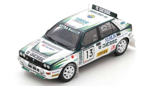 SCALE MODEL COMPATIBLE WITH LANCIA DELTA HF EVO N.13 4th RALLY 1000 LAKES 1993 T.MAKINEN-S.HARJANNE SPARK MODEL S9027