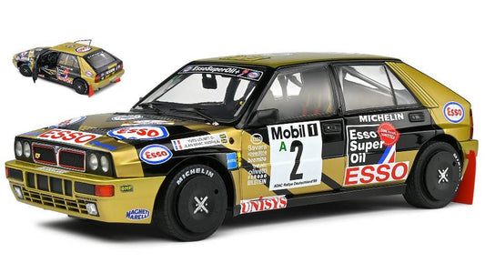 SCALE MODEL COMPATIBLE WITH LANCIA DELTA HF INTEG.N.2 ADAC RALLY DEUTSCHLAND 1989 LOUBET/ANDRIE 1:18 SOLID SL1807805