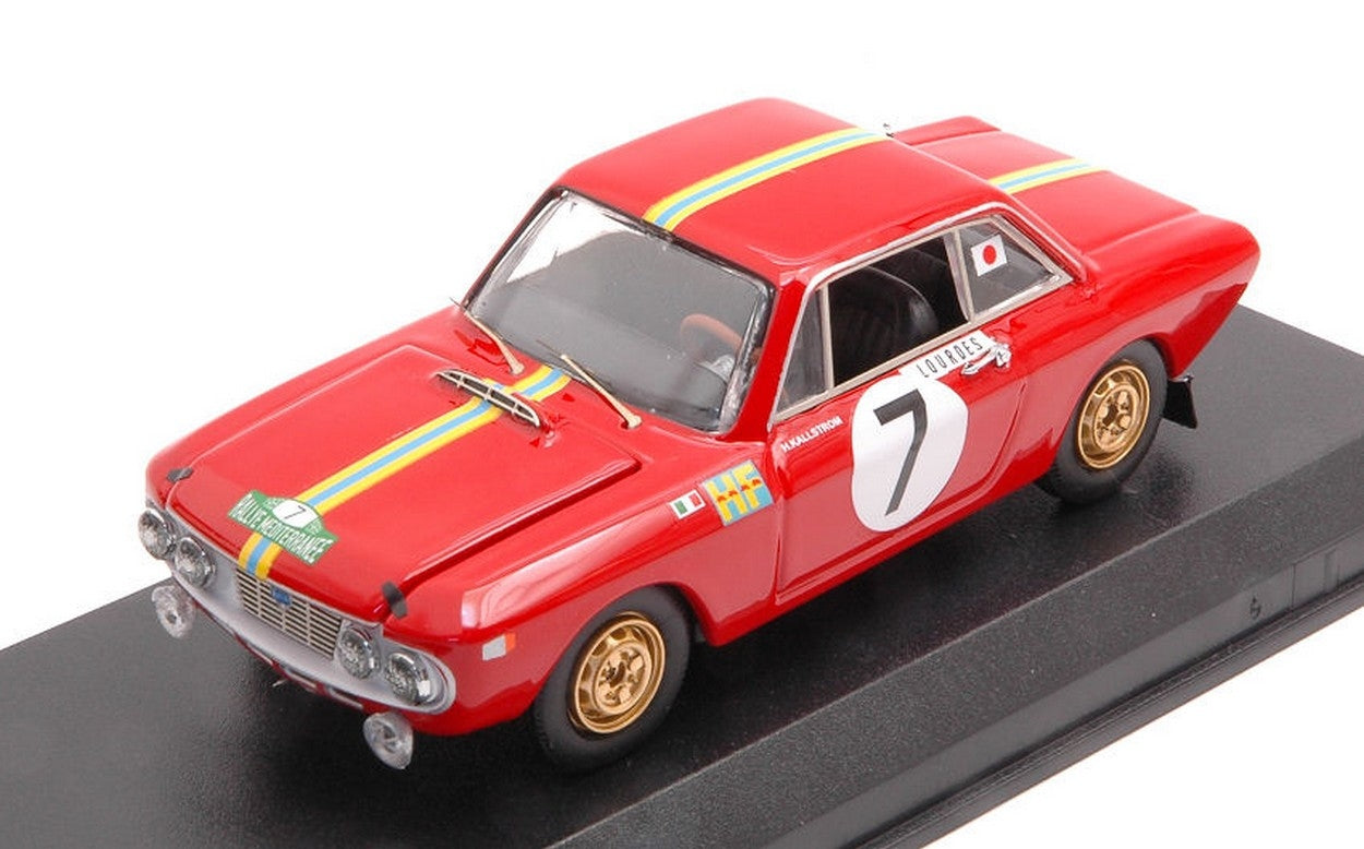 MODÈLE RÉDUIT COMPATIBLE AVEC LANCIA FULVIA 1.3 COUPE' HF WINNER R.MEDITERRANEE 1969 KALLSTROM-GUNNAR MEILLEUR MODÈLE BT9803