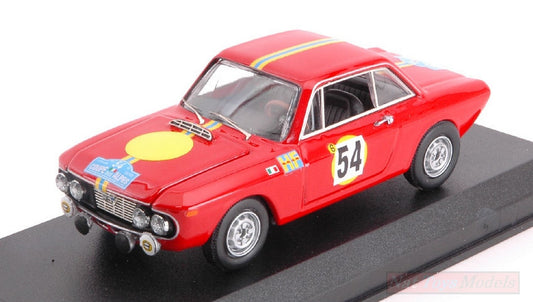 MODELLINO IN SCALA COMPATIBILE CON LANCIA FULVIA COUPE 1.3 HF N.54 3rd COPPA DELLE ALPI 1968 TRAUTMANN-TR. BEST MODEL BT9735