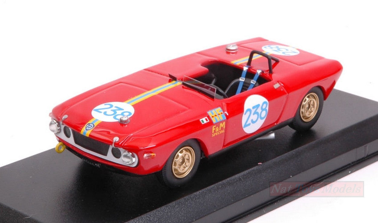 MODELE REDUIT COMPATIBLE AVEC LANCIA FULVIA F&amp;M HF N.238 9ème T.FLORIO 1969 S.MUNARI-R.AALTONEN 1:43 MEILLEUR MODELE BT9698