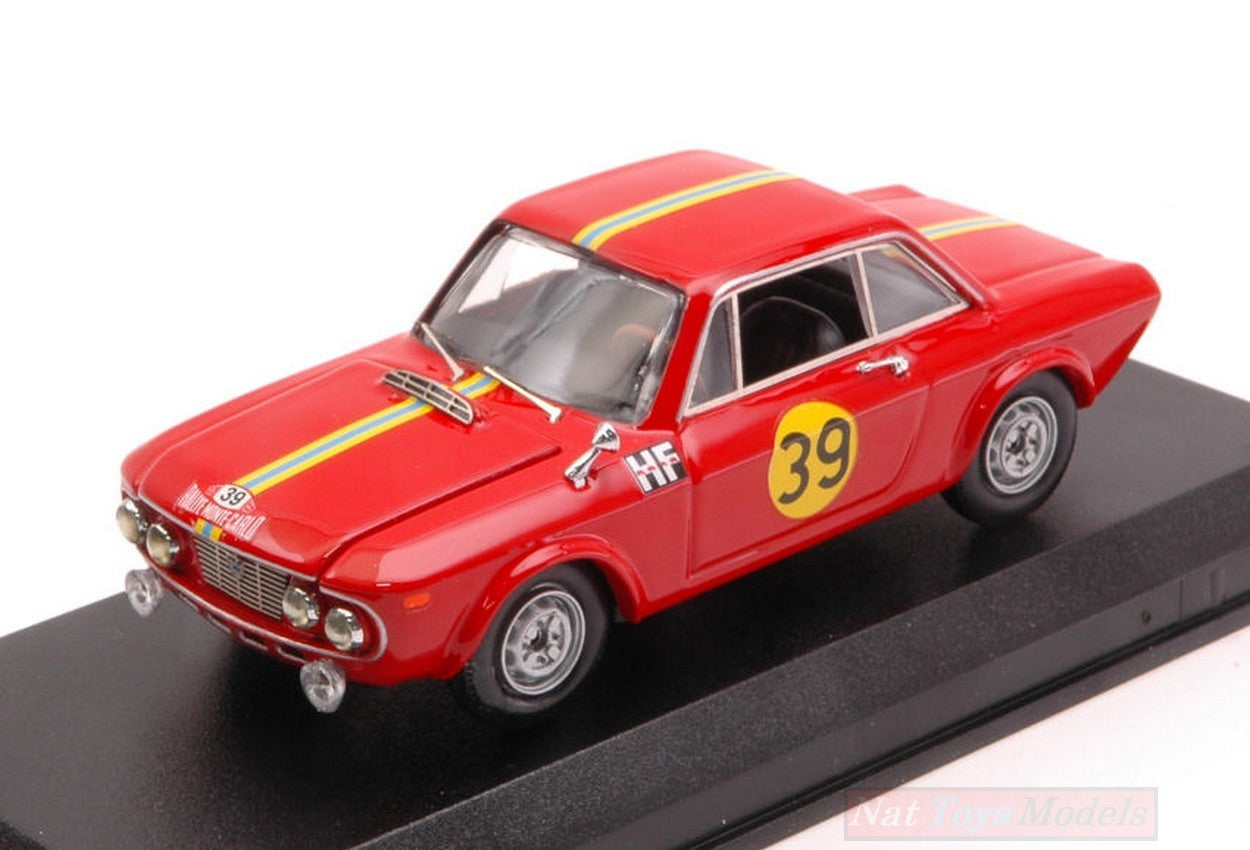 MODELLINO IN SCALA COMPATIBILE CON LANCIA FULVIA HF N.39 2nd MONTE CARLO 1967 O.ANDERSSON-J.DAVENPORT 1:43 BEST MODEL BT9664