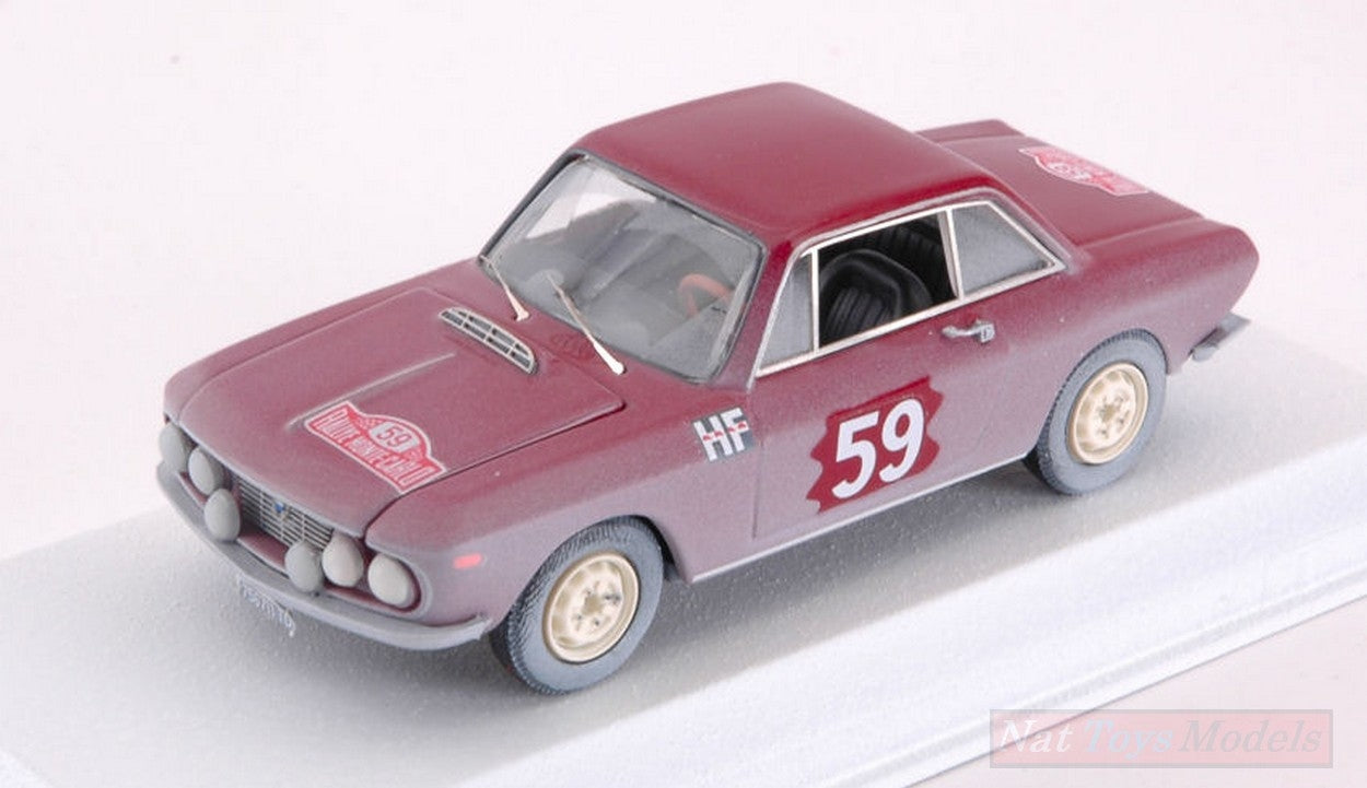 MODELLINO IN SCALA COMPATIBILE CON LANCIA FULVIA HF N.59 WINN.CLASS MONTE CARLO 1966 CELLA-LOMBARDINI 1:43 BEST MODEL BT9739