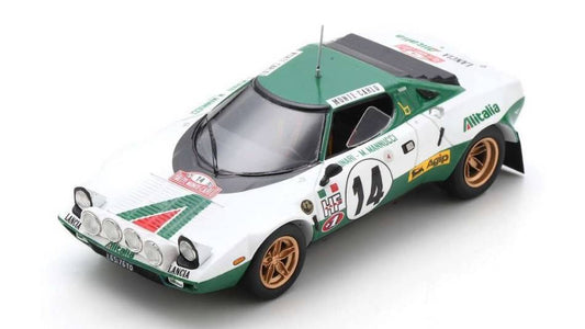 SCALE MODEL COMPATIBLE WITH LANCIA STRATOS HF N.14 WINNER MONTE CARLO 1975 S.MUNARI-M.MANNUCCI 1:43 SPARK MODEL S9078