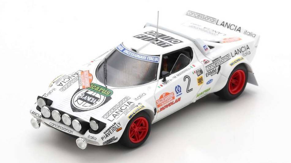 MODELLINO IN SCALA COMPATIBILE CON LANCIA STRATOS HF N.2 WINNER RALLY SANREMO 1979 "TONY"-M.MANNINI 1:43 SPARK MODEL S9105