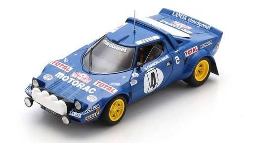 MODELLINO IN SCALA COMPATIBILE CON LANCIA STRATOS HF N.4 WINNER RALLY MONTE CARLO 1979 B.DARNICHE.A.MAHE' SPARK MODEL S9096