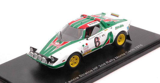 MODELLINO IN SCALA COMPATIBILE CON LANCIA STRATOS HF N.6 2nd MONTE CARLO 1976 WALDEGARD-THORSZELIUS 1:43 SPARK MODEL S9083