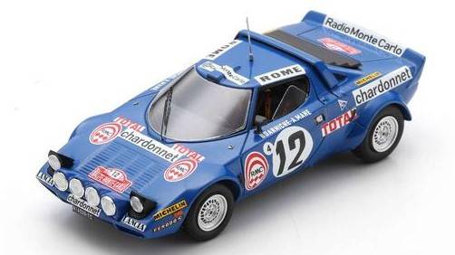 MODELLINO IN SCALA COMPATIBILE CON LANCIA STRATOS N.12 3rd RALLY MONTE CARLO 1976 B.DARNICHE-A.MAHE' 1:43 SPARK MODEL S9084