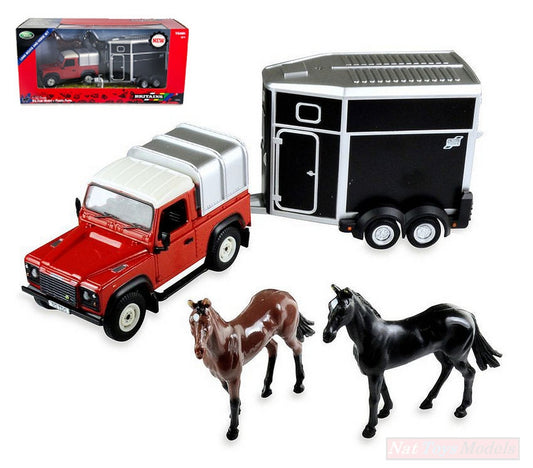 SCALE MODEL COMPATIBLE WITH LAND ROVER HORSE SET 1:32 BRITAINS LC43239