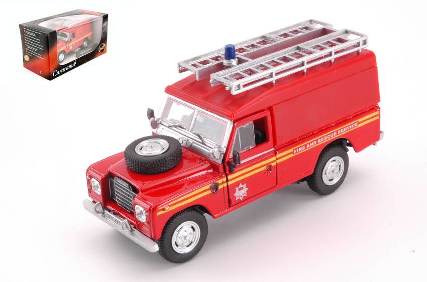 MODELE REDUIT COMPATIBLE AVEC LAND ROVER SERIES III 109 POMPIERS 1:43 CARARAMA CACR039