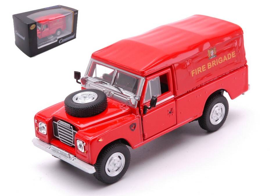 SCALE MODEL COMPATIBLE WITH LAND ROVER SERIES III 109 SOFT TOP FIRE BRIGADE 1:43 CARARAMA CA451750