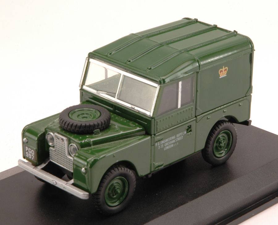 SCALE MODEL COMPATIBLE WITH LAND ROVER SERIES 1 88 HARD TOP POST OFFICE TELEPHONES 1:43 OXFORD OXFLAN188006