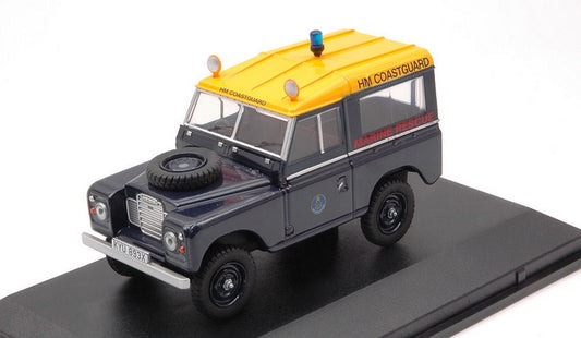 MODELE REDUIT COMPATIBLE AVEC LAND ROVER SERIES 3 SWB STATION WAGON HM COASTGUARD 1:43 OXFORD OXF43LR3S007