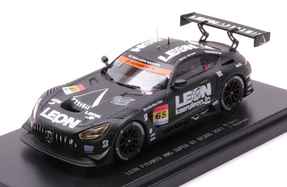 MODELLINO IN SCALA COMPATIBILE CON LEON PYRAMID AMG N.65 SUPER GT300 2021 N.GAMOU-T.SUGANAMI 1:43 EBBRO EB45797