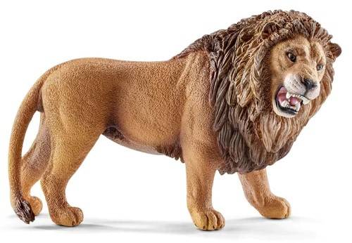 MODELLINO IN SCALA COMPATIBILE CON LEONE CHE RUGGISCE SCHLEICH SCH14726 DIE CAST