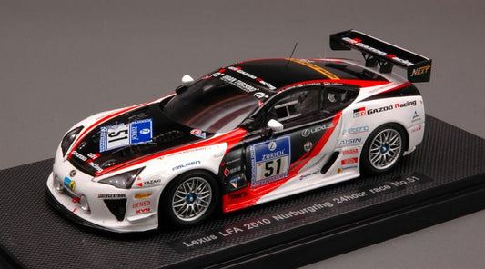 SCALE MODEL COMPATIBLE WITH LEXUS LFA N.51 NURBURGRING 2010 1:43 EBBRO EB44436