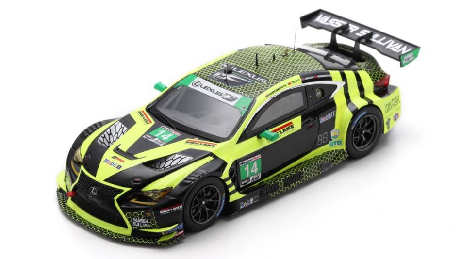 MODELLINO IN SCALA COMPATIBILE CON LEXUS RC F N.14 24 H DAYTONA 2021 TELITZ-GAVIN-KIRKWOOD-HAWKSWORTH 1:43 SPARK MODEL US289