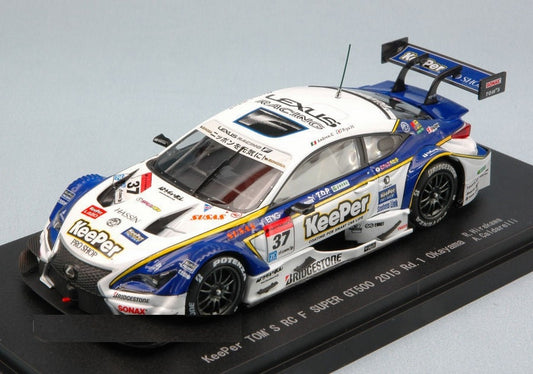 MODELLINO IN SCALA COMPATIBILE CON LEXUS RC F N.37 WINNER OKAYAMA SUPER GT500 2015 HIRAKAWA-CALDARELLI 1:43 EBBRO EB45265