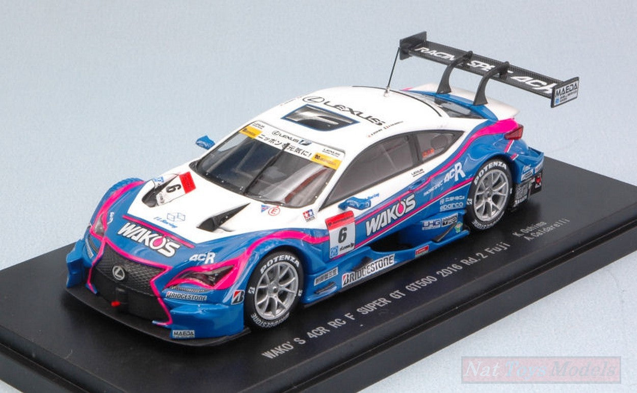 MODELLINO IN SCALA COMPATIBILE CON LEXUS RC F N.6 5th FUJI SUPER GT 500 2016 K.OSHIMA-A.CALDARELLI 1:43 EBBRO EB45457