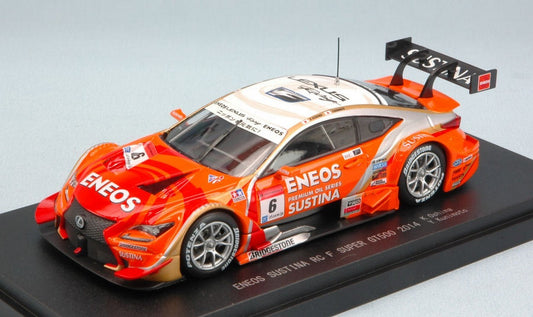 SCALE MODEL COMPATIBLE WITH LEXUS RC F N.6 7th SUPER GT500 2014 K.OSHIMA-Y.KUNIMOTO 1:43 EBBRO EB45067